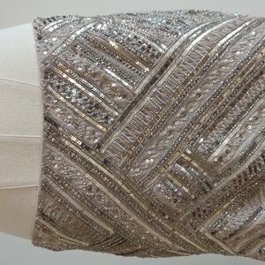 Club Monaco size 6 gold and silver mini skirt